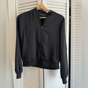 Lady’s bomber satin jacket